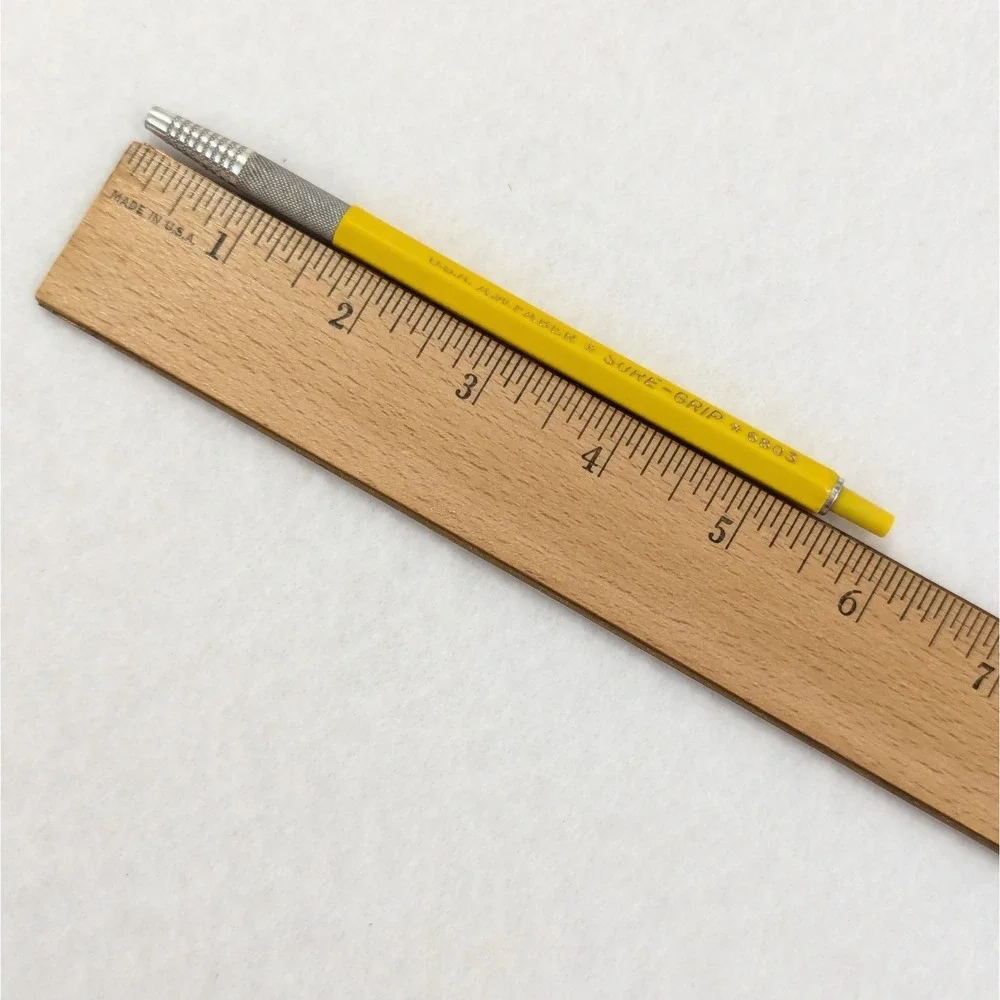 Vintage Yellow A.W. FABER USA Sure Grip 6803 Graphing Mechanical Lead Holder